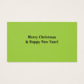 Cute Kerstmis Franse Bulldog Holiday Gift Labels Visitekaartjes (Achterkant)