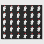 Cute Kerstmis Ghost Cadeaupapier (Vlak)