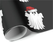Cute Kerstmis Ghost Cadeaupapier (Rol Hoek)