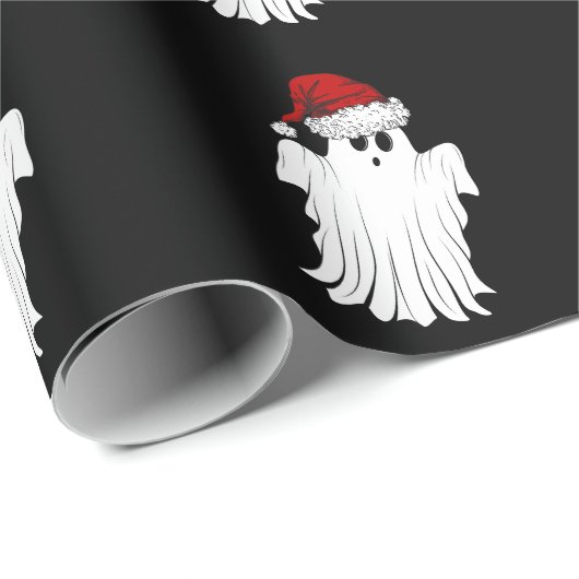 Cute Kerstmis Ghost Cadeaupapier (Rol Hoek)