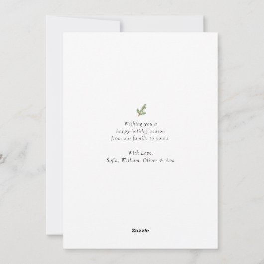 Cute Kerstmis Gnome Non-Photo Holiday Kaart (Achterkant)