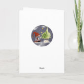 Cute Kerstmis Gnome Whimsical Holiday Card Feestdagen Kaart (Achterkant)