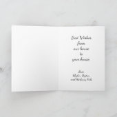 Cute Kerstmis Gnome Whimsical Holiday Card Feestdagen Kaart (Binnen)