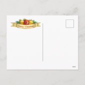 Cute Kerstmis Golden Retrievers briefkaart (Achterkant)