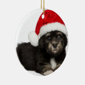 Cute Kerstmis Havanese Puppy Dog Metalen Ornament (Rechts)