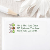 Cute Kerstmis Ho Ho Ho, Candy Canes Ornaments Etiket