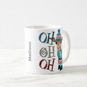 Cute Kerstmis Ho Ho Ho Giraffe Koffee Mok (Voorkant rechts)