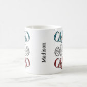 Cute Kerstmis Ho Ho Ho Giraffe Koffee Mok (Center)