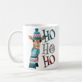 Cute Kerstmis Ho Ho Ho Giraffe Koffee Mok (Links)