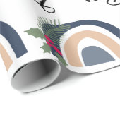 Cute Kerstmis Holiday Winter Pine Gift Cadeaupapier (Rol Hoek)