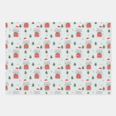 Cute Kerstmis Inpakpapier Vel (Voorkant)