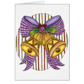 Cute Kerstmis Jingle Bells met lint en lint (Voorkant)