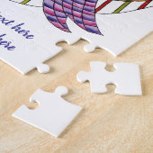 Cute Kerstmis Jingle Bells met lint en lint Legpuzzel (Zijkant)