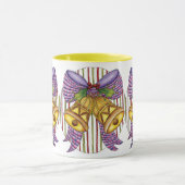 Cute Kerstmis Jingle Bells met lint en lint Mok (Midden)