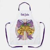 Cute Kerstmis Jingle Bells met lint en lint Schort (Voorkant)