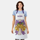 Cute Kerstmis Jingle Bells met lint en lint Schort (Gedragen)