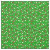 Cute Kerstmis Kat Green Holiday Fabric Stof (Swatch)