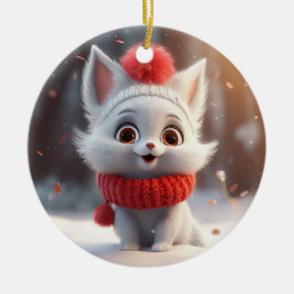 Cute Kerstmis Keramisch Ornament