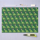 Cute Kerstmis Kinder Dinosaur Santa Tissuepapier (Craft)