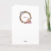 Cute Kerstmis Kitten Cats Rustic Holiday Card Feestdagen Kaart (Achterkant)