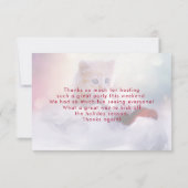 Cute Kerstmis Kitten Hartelijk dank Bedankkaart (Achterkant)