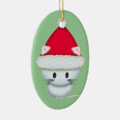 Cute Kerstmis Kitten Keramisch Ornament (Rechts)