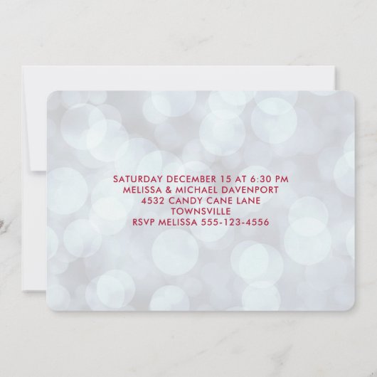 Cute Kerstmis Kitten Party nodigt uit Kaart (Achterkant)