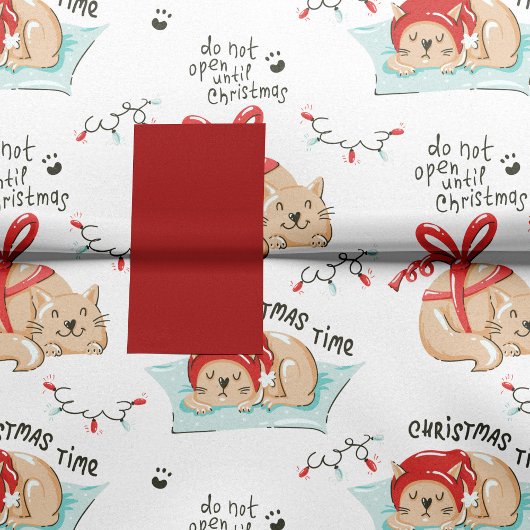 Cute Kerstmis Kitty Cat Pattern Tissuepapier