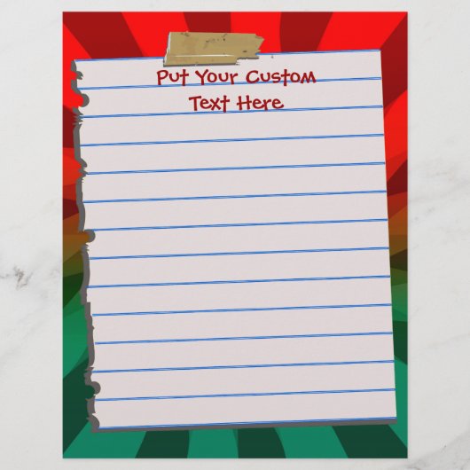 Cute Kerstmis Letterhead Stationery (Voorkant)