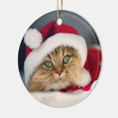 Cute Kerstmis liegt Keramisch Ornament (Links)