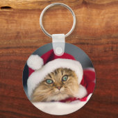 Cute Kerstmis liegt Sleutelhanger (Voorkant)
