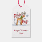 Cute Kerstmis Magic Reindeer Food Cadeaulabel (Voorkant)