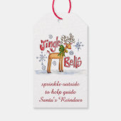 Cute Kerstmis Magic Reindeer Food Cadeaulabel (Achterkant)
