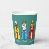Cute kerstmis Mannen Paper Cups Papieren Bekers (Achterkant)