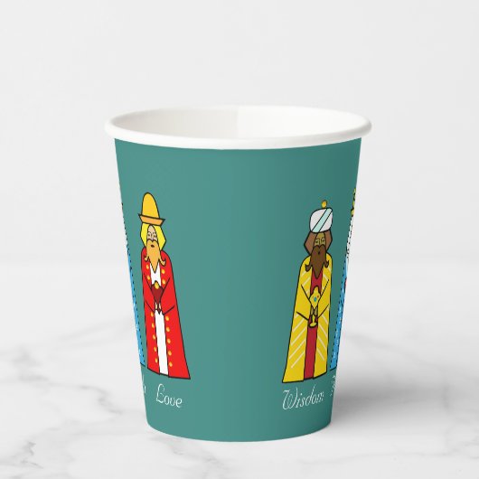 Cute kerstmis Mannen Paper Cups Papieren Bekers (Links)