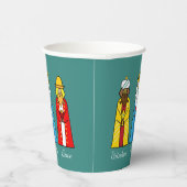 Cute kerstmis Mannen Paper Cups Papieren Bekers (Rechts)