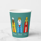 Cute kerstmis Mannen Paper Cups Papieren Bekers (Voorkant)