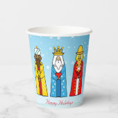 Cute kerstmis Mannen Paper Cups Papieren Bekers (Achterkant)