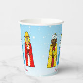 Cute kerstmis Mannen Paper Cups Papieren Bekers (Links)