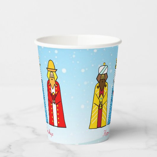 Cute kerstmis Mannen Paper Cups Papieren Bekers (Links)