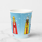 Cute kerstmis Mannen Paper Cups Papieren Bekers (Rechts)