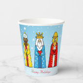Cute kerstmis Mannen Paper Cups Papieren Bekers (Voorkant)