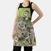 Cute Kerstmis Meerkats Apron Schort (Insitu)