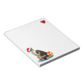 Cute Kerstmis Merlin Cat Notitieblok (Schuin)