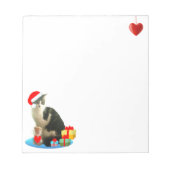 Cute Kerstmis Merlin Cat Notitieblok (Voorkant)