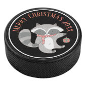 Cute Kerstmis met Ornament Illustratie Hockey Puck (3/4)