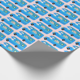 Cute Kerstmis Motorhome RV-kerst Cadeaupapier
