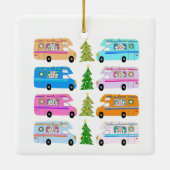 Cute Kerstmis  Motorhome RV-kerst Keramisch Ornament (Achterkant)