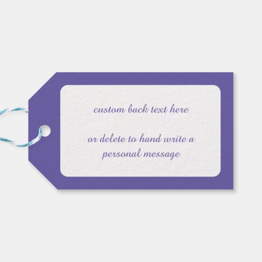 Cute Kerstmis, Musician Angel die haar paard speel Cadeaulabel (Achterkant Horizontaal)