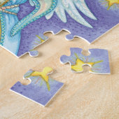 Cute Kerstmis, Musician Angel die haar paard speel Legpuzzel (Zijkant)